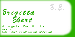 brigitta ekert business card